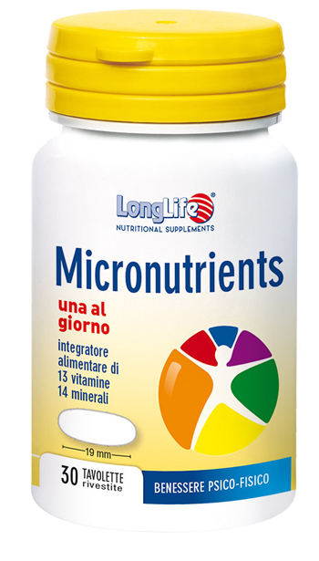 LongLife Micronutrients Integratore Multivitaminico 30 Tavolette