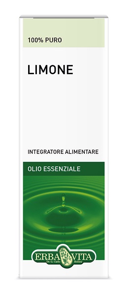 Erba Vita Olio Essenziale Limone Integratore Antibatterico e Depurativo 10 ml