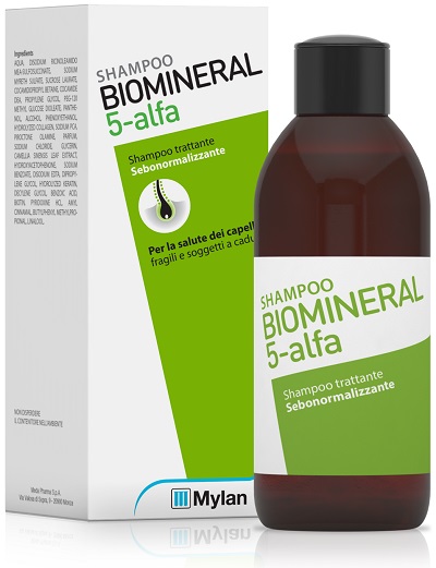 Biomineral 5 shampoo sebonormalizzante al t verde 200 Ml