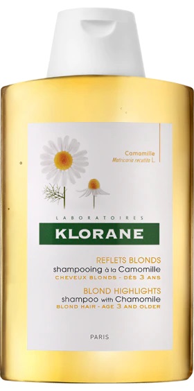 Klorane Shampoo alla Camomilla 400ml per Capelli Biondi - Senza Parabeni e Silicone