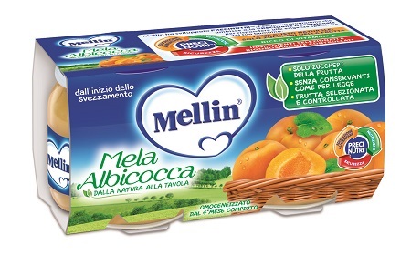 Mellin Omogeneizzato di mela e albicocca 2X100 gr