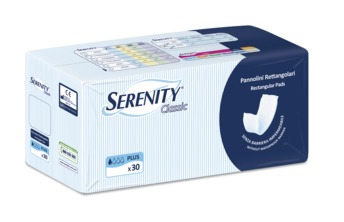 Serenity Classic Pannolino rettangolare senza barriera 30 pezzi