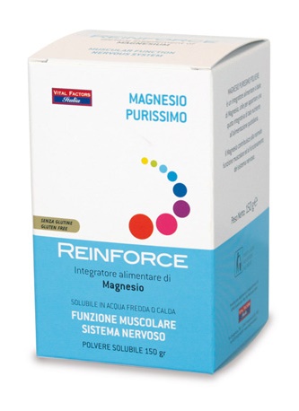 Reinforce Magnesio purissimo integratore per muscoli e sistema nervoso 150 g