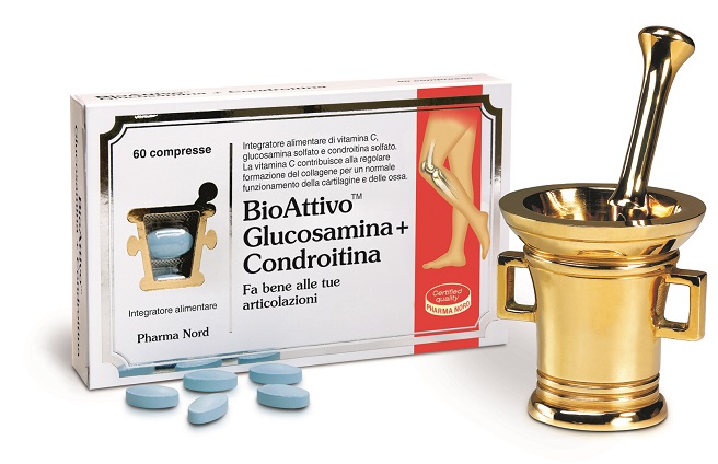 BioAttivo Glucosamina+Condroitina integratore per la cartilagine 60 compresse