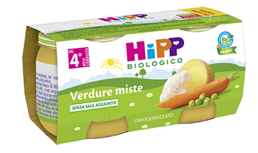 Hipp Biologico Omogeneizzato Verdure Miste 2 x 80 g