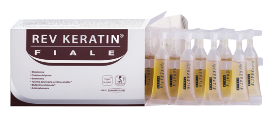 Rev Keratin trattamento anticaduta capelli 15 fiale da 5 ml