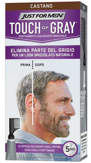 Just for men touch of gray castano colore capelli 40 gr