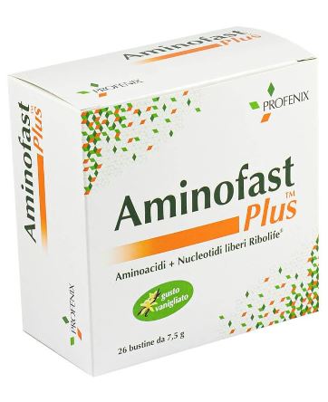 Aminofast Plus integratore a base di aminoacidi 26 bustine