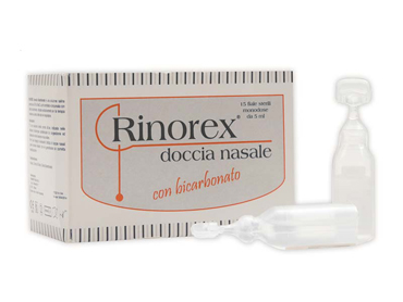 Rinorex doccia nasale con Bicarbonato 15 Fiale da 5 Ml