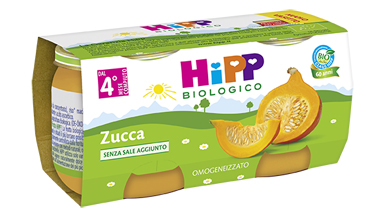 HiPP Biologico Omogeneizzato Zucca 2x80g
