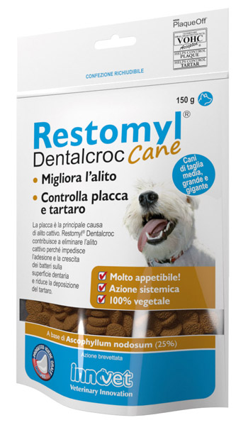 Innovet Restomyl Dentalcroc per l'alitosi dei cani 150 gr