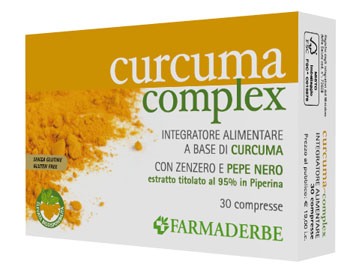Farmaderbe Curcuma Complex integratore ciclo mestruale 30 Compresse