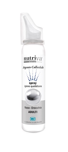 Nutriva Argento Colloidale Spray per l'igiene quotidiana di Naso e Orecchio 100 Ml **