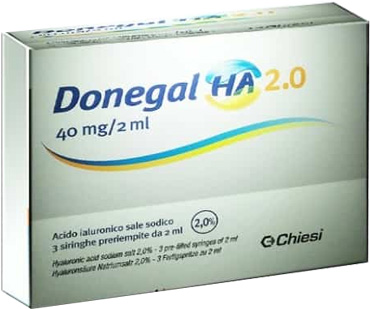 Donegal HA 2.0 Siringa con Acido Ialuronico 2 Ml -3 Pezzi