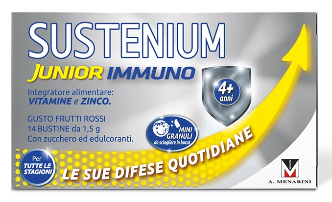 Sustenium Immuno Junior integratore sistema immunitario 14 Bustine
