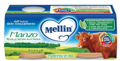 MELLIN Omogeneizzato di MANZO 2X80 gr