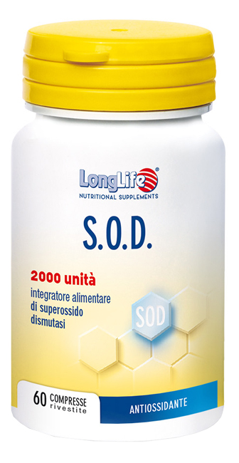 LongLife S.O.D 2000 integratore antiossidante 60 Compresse Rivestite