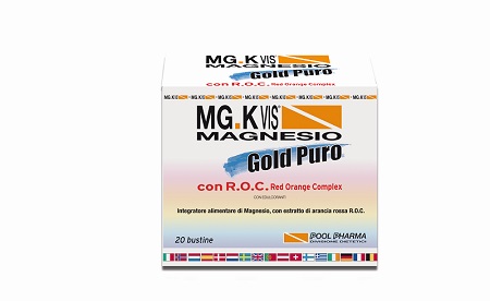 MgK Vis Magnesio Gold Puro ROC Integratore Vitamine E Sali Minerali 20 Bustine