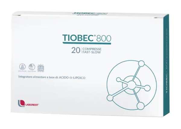 Tiobec 800 Integratore Antiossidante 20 compresse Fast-Slow