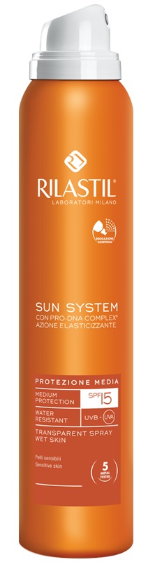 Rilastil Sun System Protezione solare Trasparente Spray Spf15 200 ml
