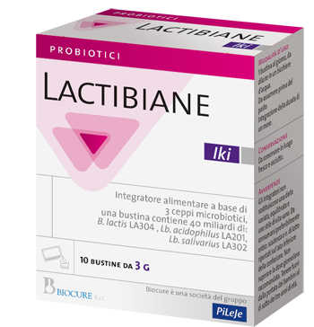 Lactibiane IKI integratore per l'equilibrio della flora intestinale 10 bustine