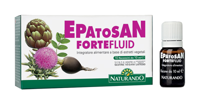 Epatosan Fortefluid integratore per la funzionalit epatica 10 Flaconcini