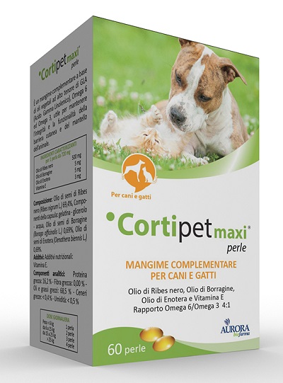 Cortipet Maxi Mangime complementare per la cura di pelo e mantello di cane e gatto 60 perle
