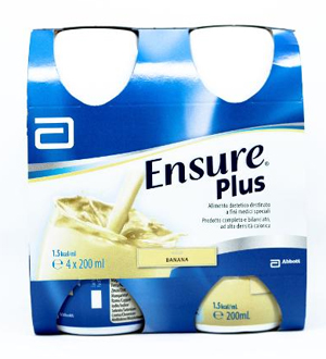 Ensure Plus gusto banana 4 confezioni da 200 Ml