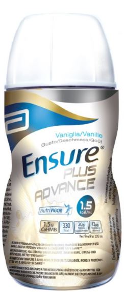 Ensure Plus Advance gusto vaniglia 4 confezioni da 220 Ml