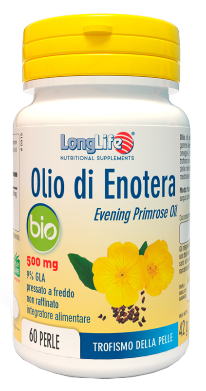 LongLife Olio Di Enotera Bio Integratore Per La Pelle 60 Perle