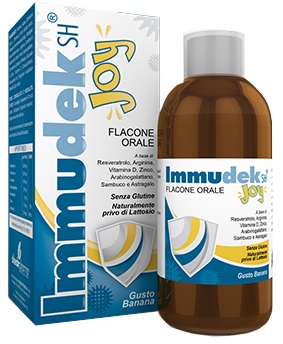 Immudek Joy integratore sciroppo immunostimolante gusto banana 200 ml