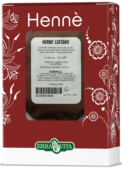 Erba Vita Henn Color Cap Castano Tintura Per Capelli 100 g