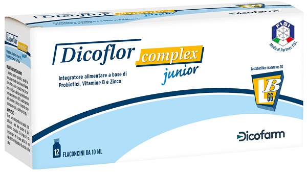 Dicoflor Complex Junior integratore per la flora intestinale 12 Flaconi