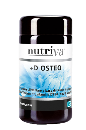 Nutriva D+ Osteo Integratore a base di minerali e vitamina D3 50 Compresse