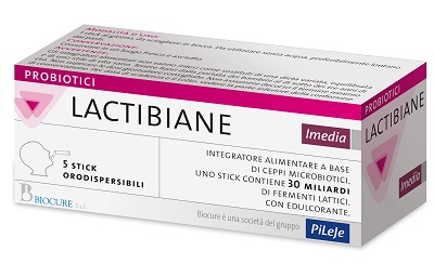 Lactibiane Imedia Integratore con 30 miliardi di fermenti lattici vivi 5 Stick