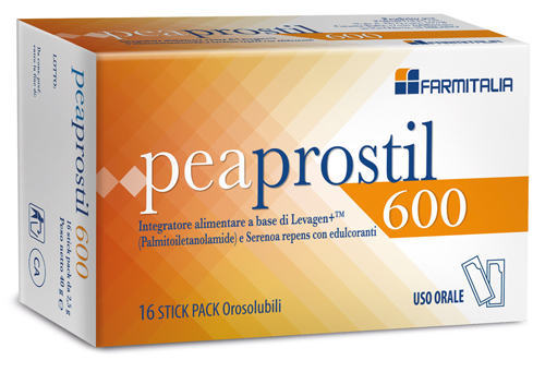 Peaprostil integratore per la prostata e le vie urinarie 16 bustine orosolubili