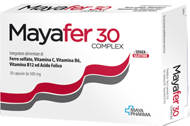Mayafer 30 Complex integratore con ferro e acido folico 30 capsule