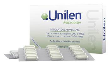 Unilen Microbio+ integratore a base di probiotico 2 blister da 15 compresse