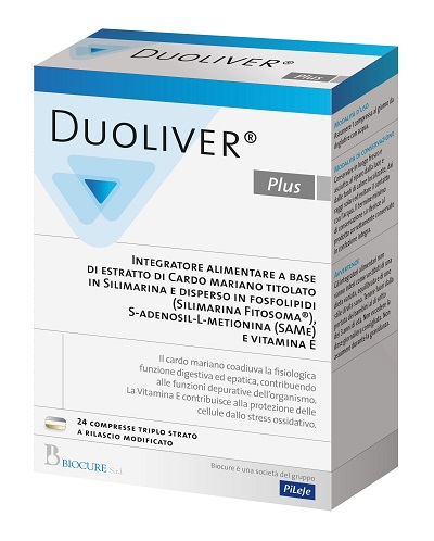 Duoliver plus Integratore per la funzione epatica 24 compresse