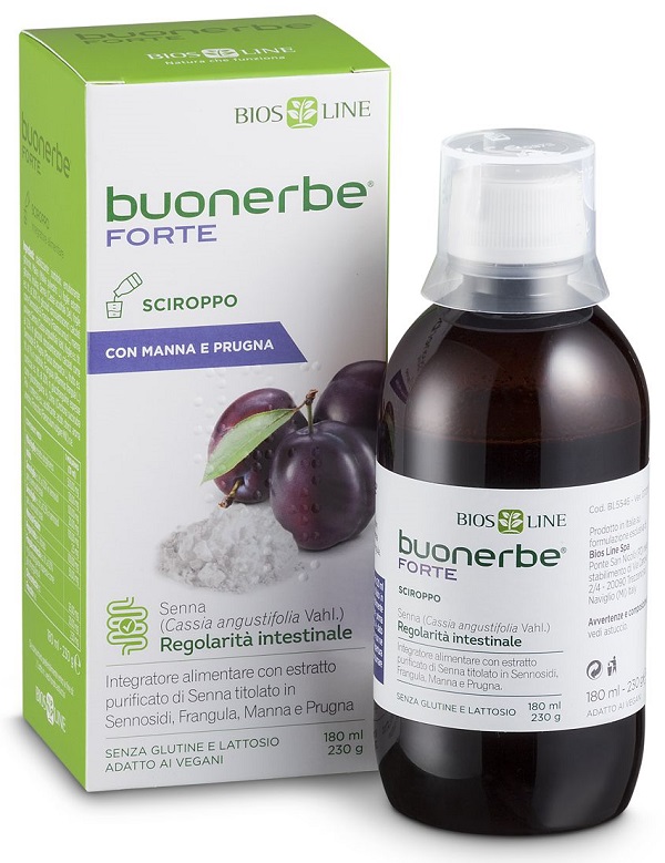Buonerbe Forte Sciroppo lassativo 180 Ml