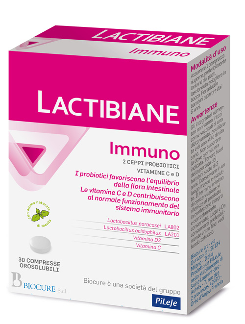 Lactibiane Immuno Integratore per la flora intestinale 30 compresse