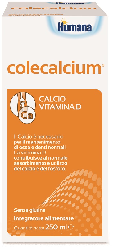 HUMANA COLECALCIUM Integratore alimenatre di calcio e vitamina D 250 ml