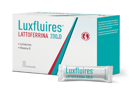 Luxfluires lattoferrina 200.D integratore per le difese immunitarie 30 stick