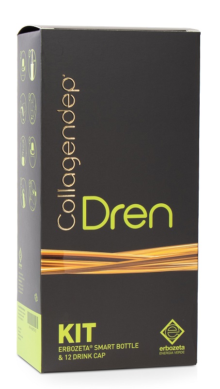 Collagendep Dren Starter Kit integratore anticellulite 12 drink cap + Erbozeta Smart Bottle