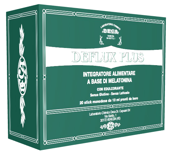 Deflux Plus Integratore di melatonina 20 stick
