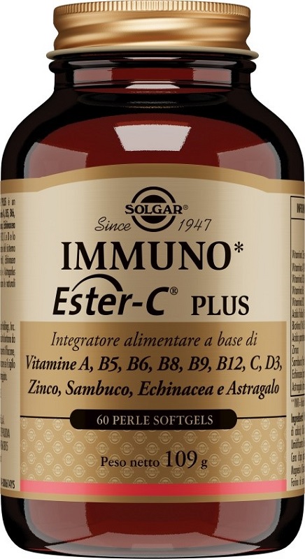 SOLGAR IMMUNO ESTER-C PLUS Integratore alimentare 60 perle