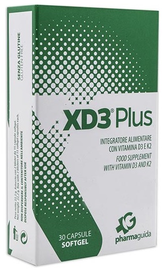 XD3 Plus integratore con vitamina D3 e K2 30 capsule