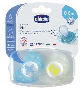 Chicco – Succhietto Air Blu Silicone 0-6m 2pz