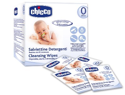 CHICCO SALVIETTE detergenti pulisci ciuccio 15 pezzi