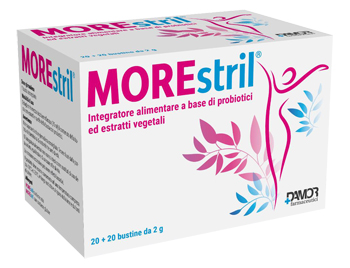 Morestril integratore per l'equilibrio della flora intestinale 20+20 bustine